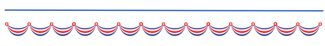 red white and blue bunting